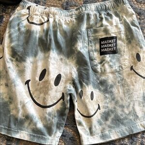 Arket Sage Tie-Dye Smiley Print Men's Shorts